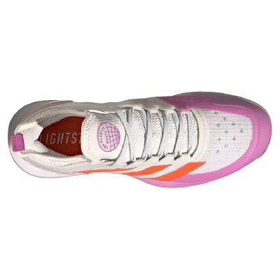 Кроссовки женские Adidas Adizero Ubersonic 4 W (Белый/Фиолетовый/Красный)