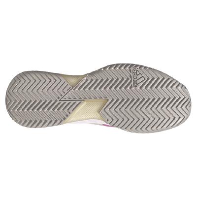 Кроссовки женские Adidas Adizero Ubersonic 4 W (Белый/Фиолетовый/Красный)