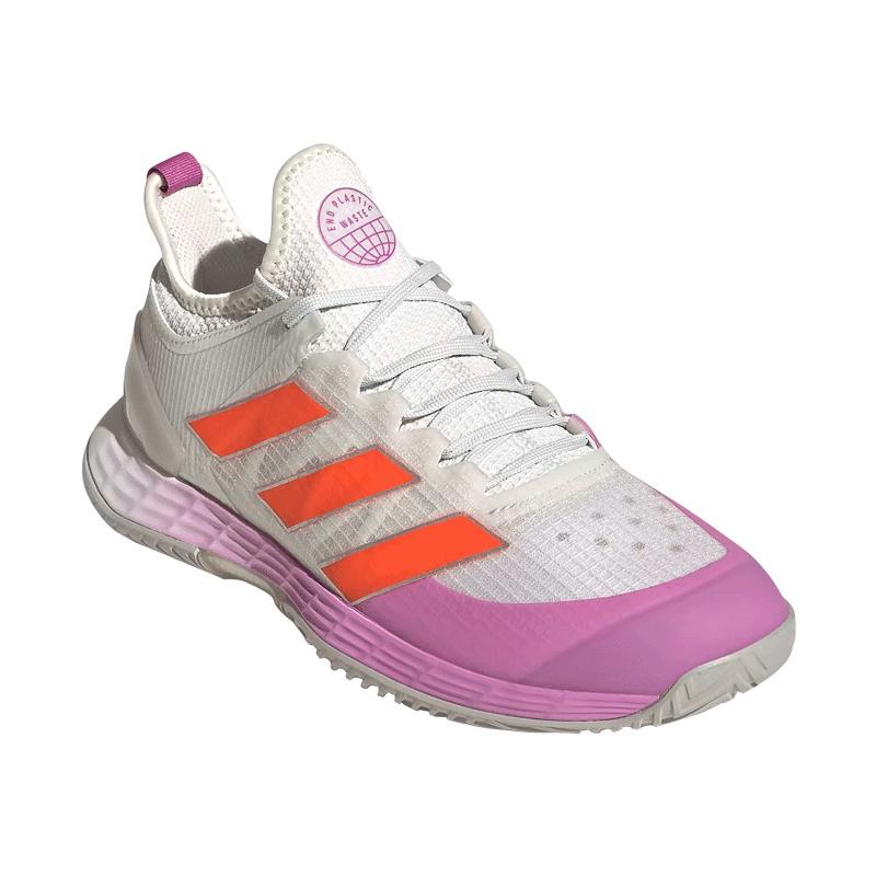 Кроссовки женские Adidas Adizero Ubersonic 4 W (Белый/Фиолетовый/Красный)