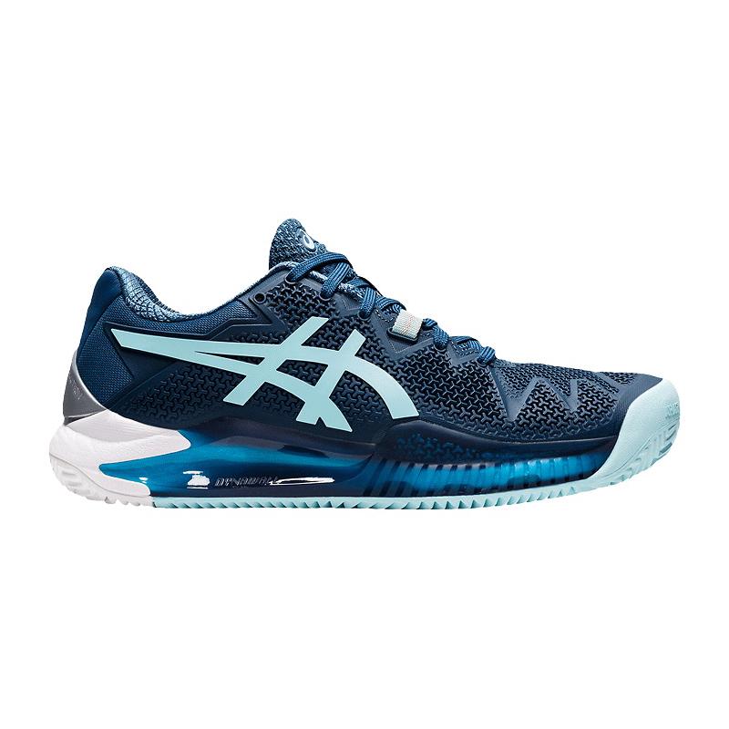 Кроссовки женские Asics Gel-Resolution 8 (Light Indigo/Clear Blue)