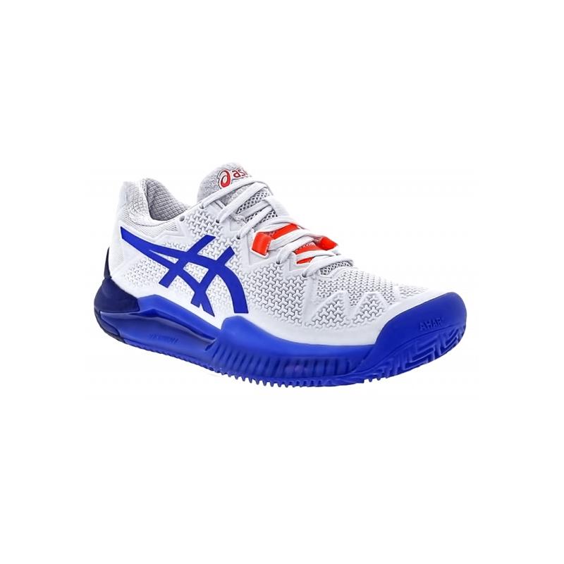 Кроссовки женские Asics Gel-Resolution 8 (White/Lapis Lazuli Blue)