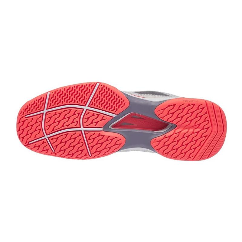 Кроссовки женские Babolat Jet Mach II All Court (Белый/Розовый/Серебро 1012)