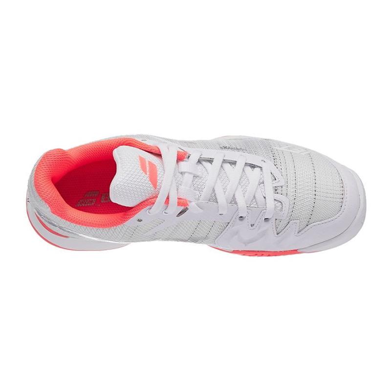 Кроссовки женские Babolat Jet Mach II All Court (Белый/Розовый/Серебро 1012)