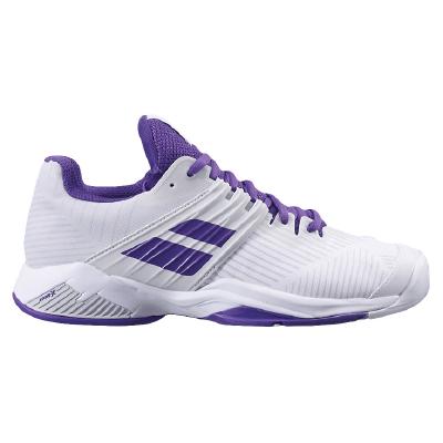 Кроссовки женские Babolat Propulse Fury All Court (Белый/Фиолетовый 1046)