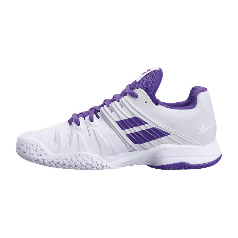 Кроссовки женские Babolat Propulse Fury All Court (Белый/Фиолетовый 1046)