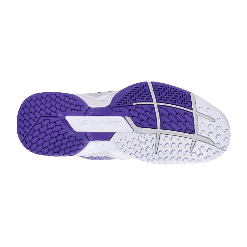 Кроссовки женские Babolat Propulse Fury All Court (Белый/Фиолетовый 1046)