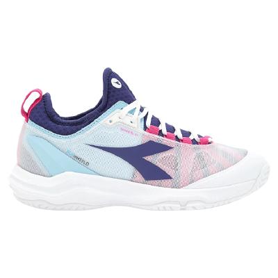 Кроссовки женские Diadora Speed Blushield Fly 4 + W AG (White/Blue Print/Pink Yarrow)