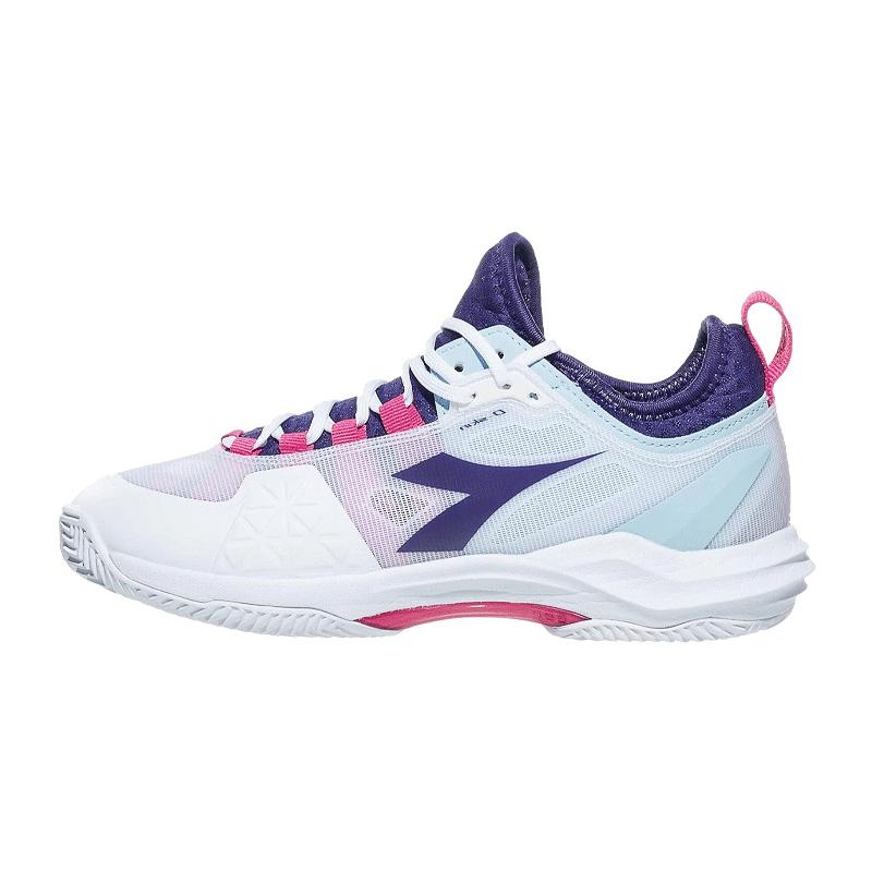 Кроссовки женские Diadora Speed Blushield Fly 4 + W AG (White/Blue Print/Pink Yarrow)