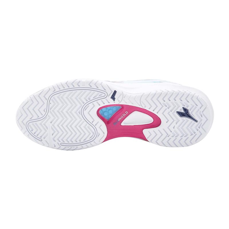 Кроссовки женские Diadora Speed Blushield Fly 4 + W AG (White/Blue Print/Pink Yarrow)