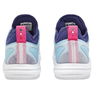 Кроссовки женские Diadora Speed Blushield Fly 4 + W AG (White/Blue Print/Pink Yarrow)