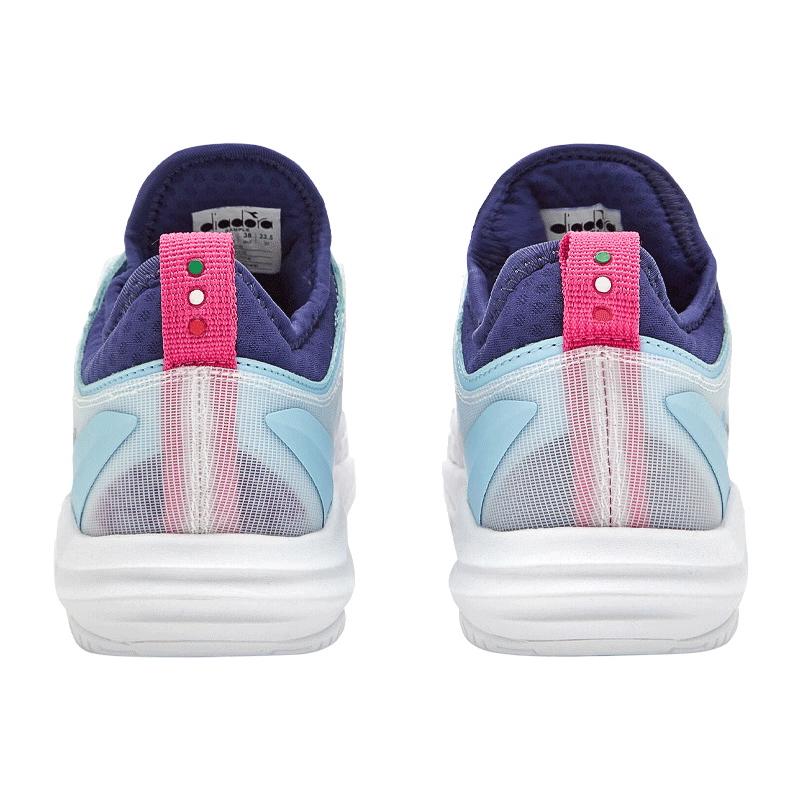 Кроссовки женские Diadora Speed Blushield Fly 4 + W AG (White/Blue Print/Pink Yarrow)