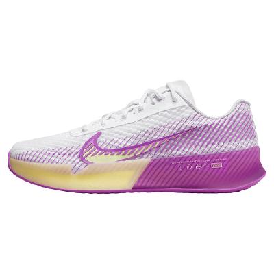 Кроссовки женские Nike Court Air Zoom Vapor 11 (Белый/Фиолетовый/Желтый)