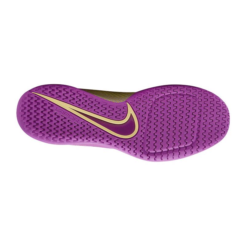 Кроссовки женские Nike Court Air Zoom Vapor 11 (Белый/Фиолетовый/Желтый)