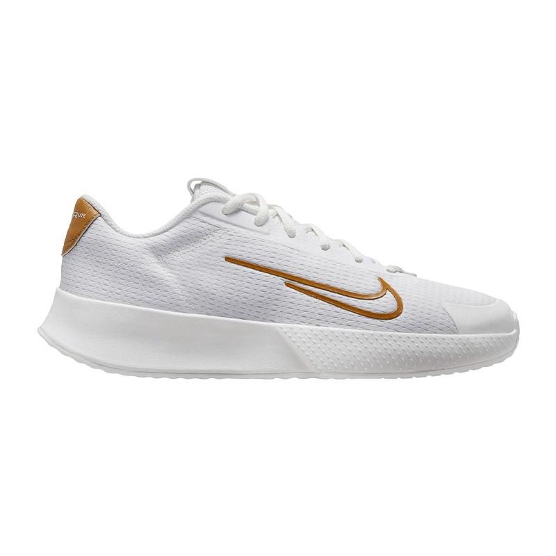 Кроссовки женские Nike Court Vapor Lite 2 (Белый/Коричневый)
