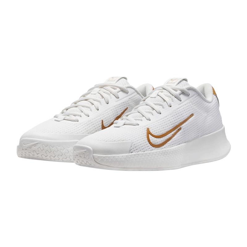 Кроссовки женские Nike Court Vapor Lite 2 (Белый/Коричневый)