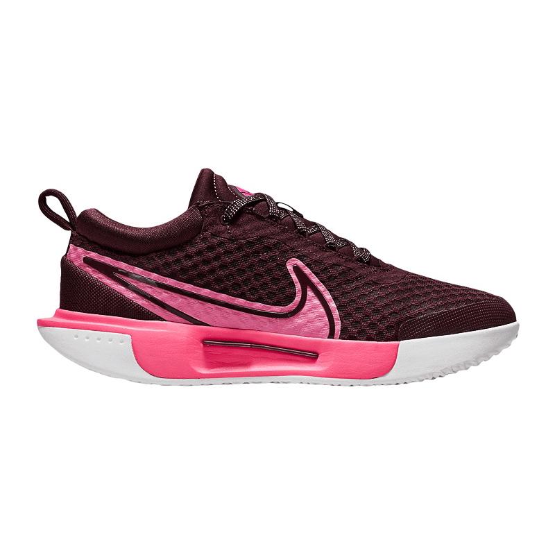 Кроссовки женские Nike Court Zoom Pro Premium (Бордовый/Розовый)