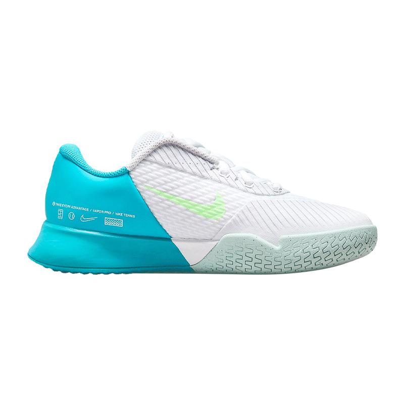 Кроссовки женские Nike Court Zoom Vapor Pro 2 (Белый/Бирюзовый/Желтый)