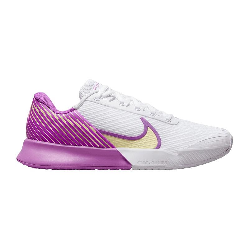 Кроссовки женские Nike Court Zoom Vapor Pro 2 (Белый/Фиолетовый/Желтый)