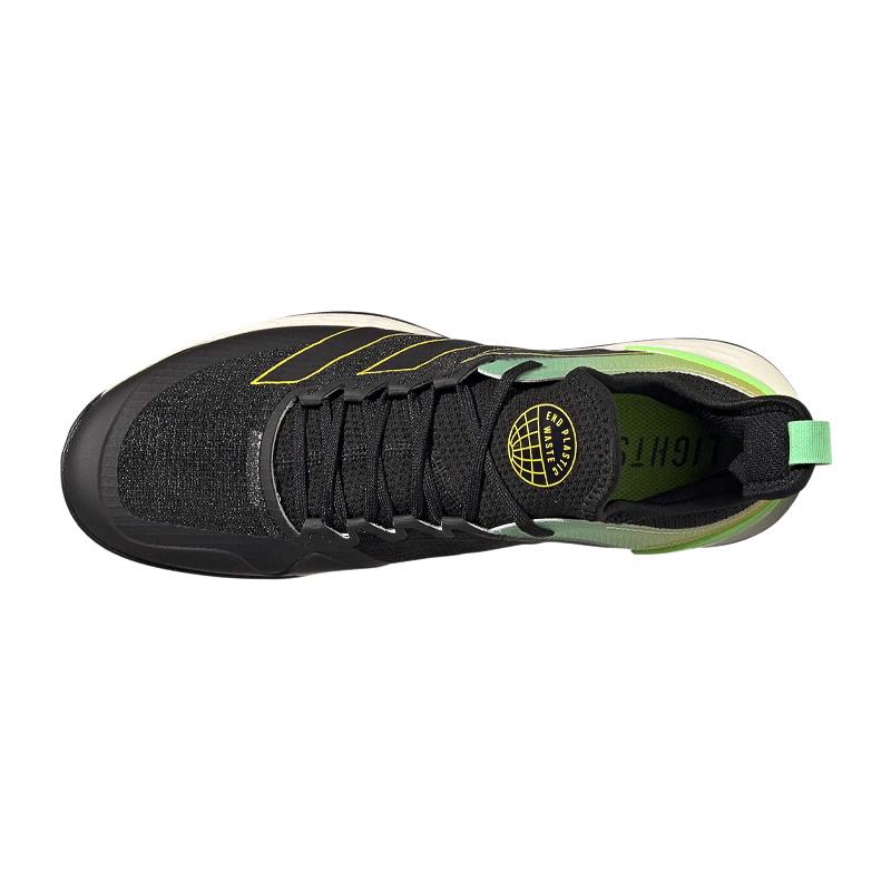 Кроссовки мужские Adidas Adizero Ubersonic 4 M Clay (Черный/Зеленый)