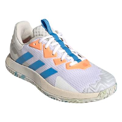 Кроссовки мужские Adidas Solematch Control (Белый/Голубой/Оранжевый)