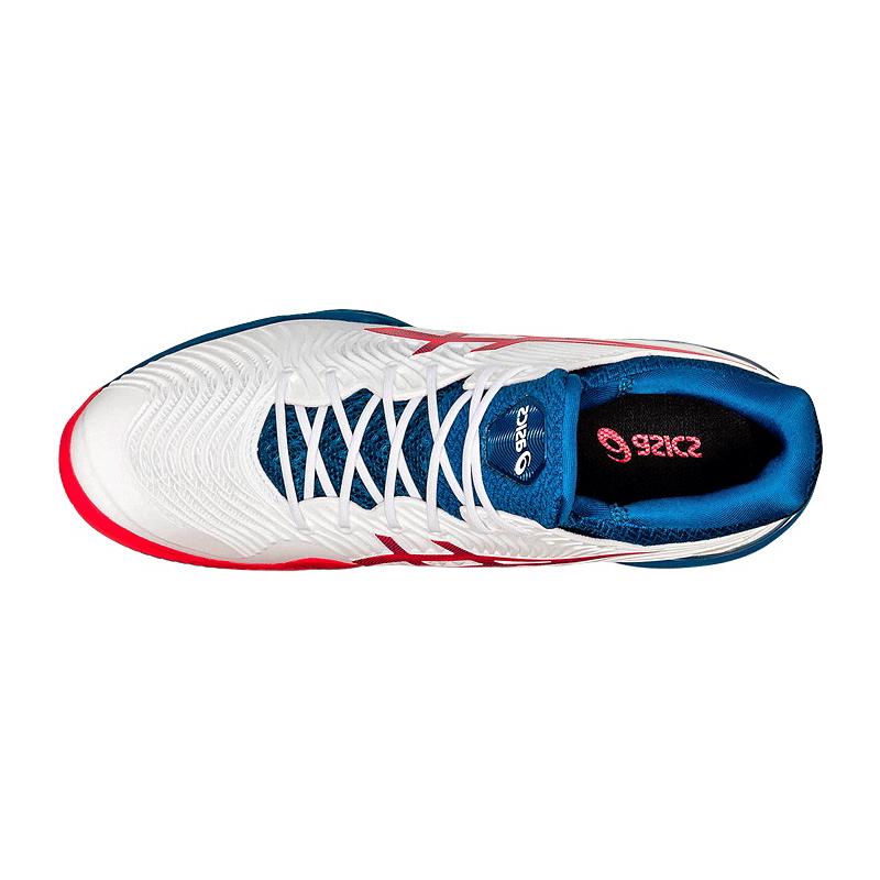 Теннисные кроссовки Asics Court FF 2 Clay White/Mako Blue