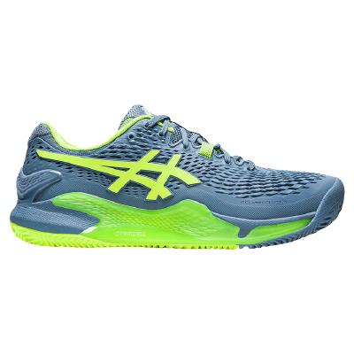 Кроссовки мужские Asics Gel-Resolution 9 (Steel blue/Hazard green)