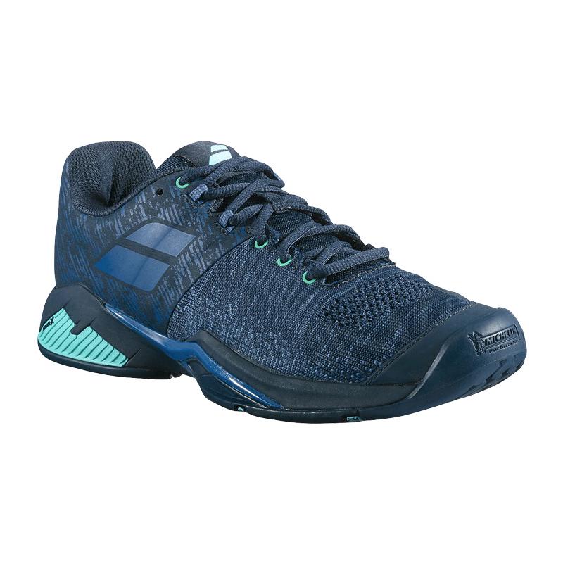 Кроссовки мужские Babolat Propulse Blast All Court (Синий/Зеленый 4090)