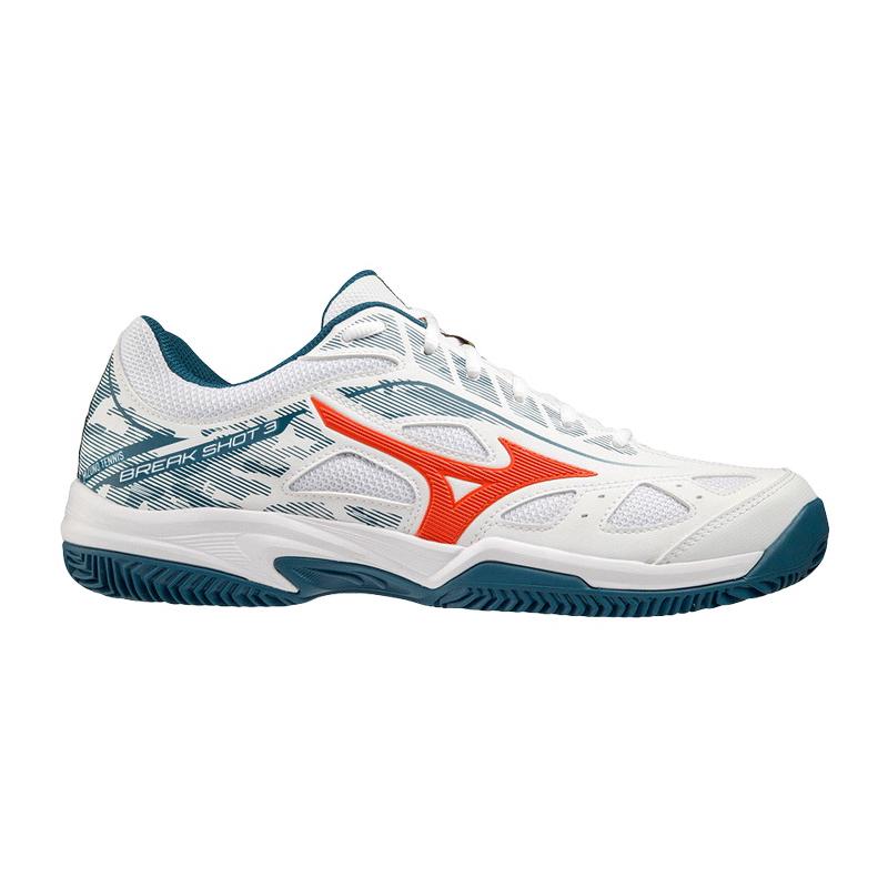 Кроссовки женские Mizuno Exceed Clay (Белый/Мятный/Желтый)