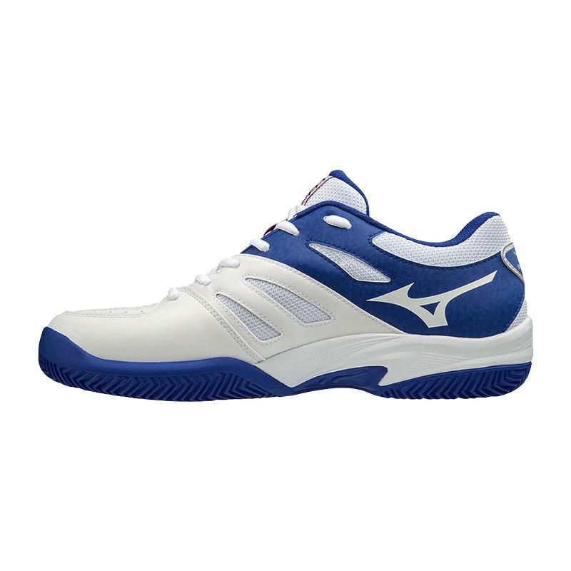 Кроссовки мужские Mizuno Breakshot 2 Clay (Белый/Синий/Красный)