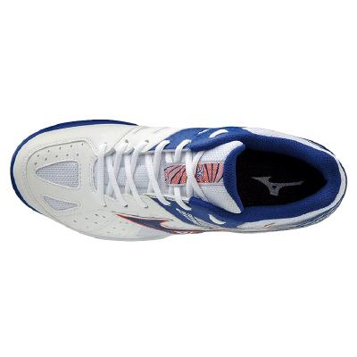 Кроссовки мужские Mizuno Breakshot 2 Clay (Белый/Синий/Красный)