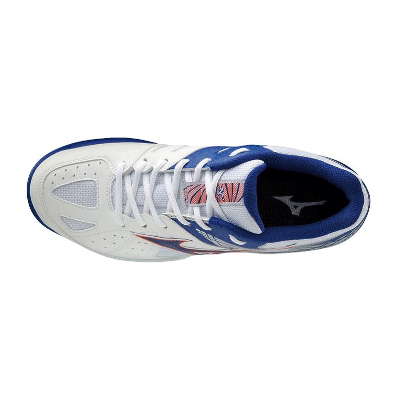 Кроссовки мужские Mizuno Breakshot 2 Clay (Белый/Синий/Красный)