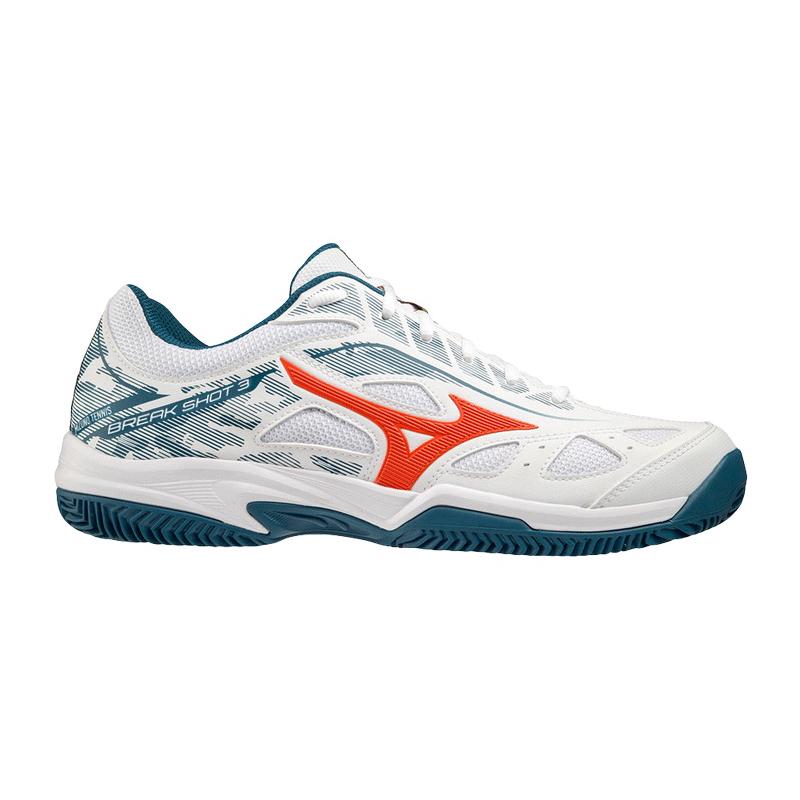 Кроссовки мужские Mizuno Breakshot 3 CC White/Orange