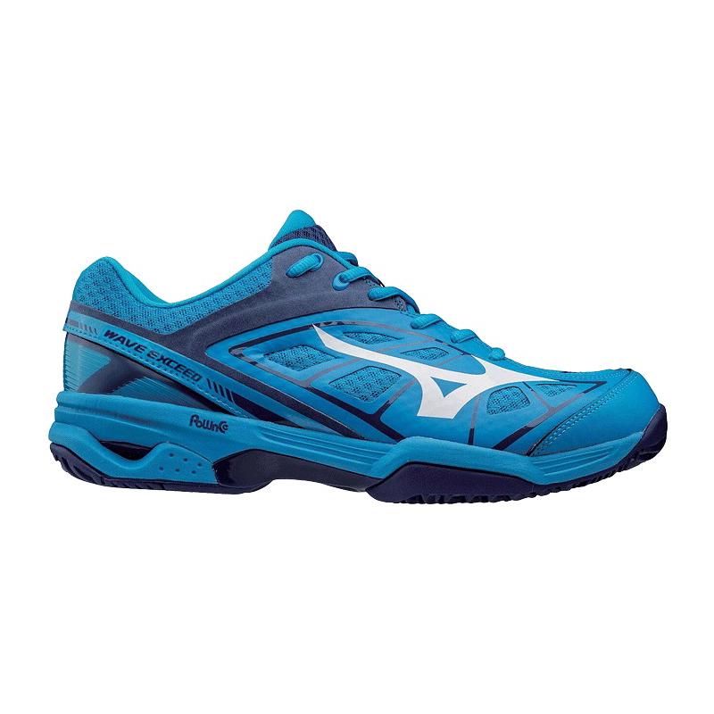 Кроссовки мужские Mizuno Exceed Clay (Синий/Белый/Черный)