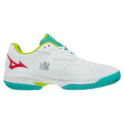 Кроссовки мужские Mizuno Exceed Tour 4 (Белый/Красный/Зеленый)