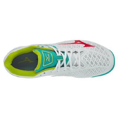 Кроссовки мужские Mizuno Exceed Tour 4 (Белый/Красный/Зеленый)