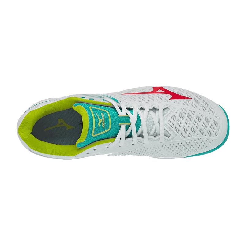 Кроссовки мужские Mizuno Exceed Tour 4 (Белый/Красный/Зеленый)