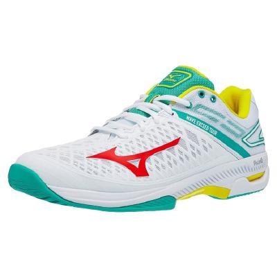 Кроссовки мужские Mizuno Exceed Tour 4 (Белый/Красный/Зеленый)