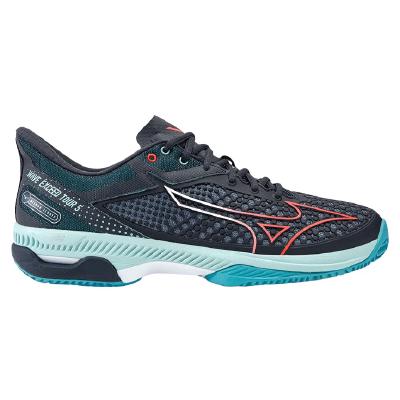 Кроссовки мужские Mizuno Exceed Tour 5 Clay (Синий/Красный/Голубой)
