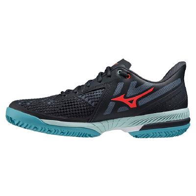 Кроссовки мужские Mizuno Exceed Tour 5 Clay (Синий/Красный/Голубой)