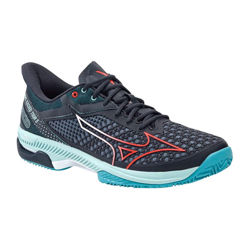 Кроссовки мужские Mizuno Exceed Tour 5 Clay (Синий/Красный/Голубой)