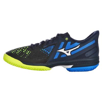 Кроссовки мужские Mizuno Exceed Tour 5 Clay (Черный/Желтый/Синий)