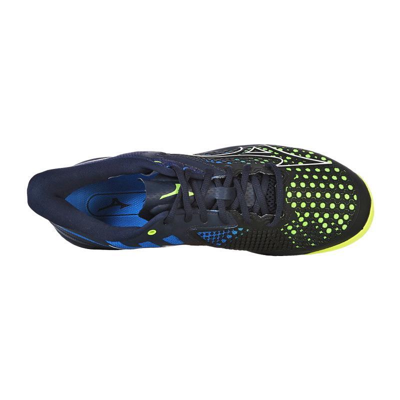 Кроссовки мужские Mizuno Exceed Tour 5 Clay (Черный/Желтый/Синий)