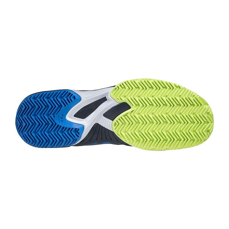 Кроссовки мужские Mizuno Exceed Tour 5 Clay (Черный/Желтый/Синий)