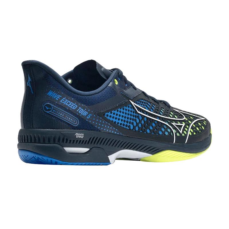 Кроссовки мужские Mizuno Exceed Tour 5 (Черный/Желтый/Синий)