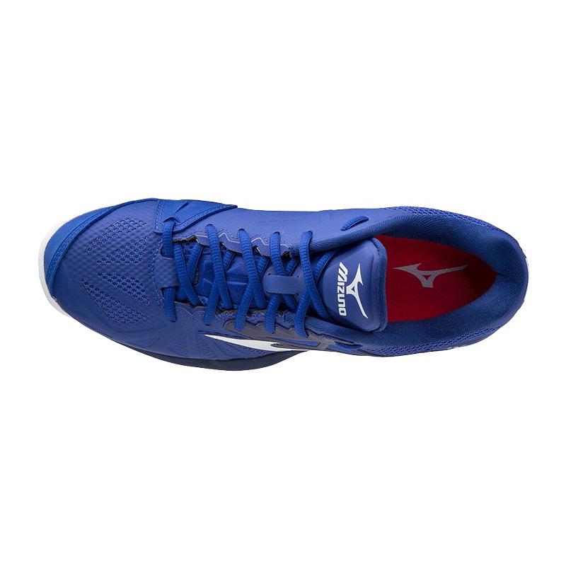 Кроссовки мужские Mizuno Intense Tour 5 (Синий/Белый/Розовый)