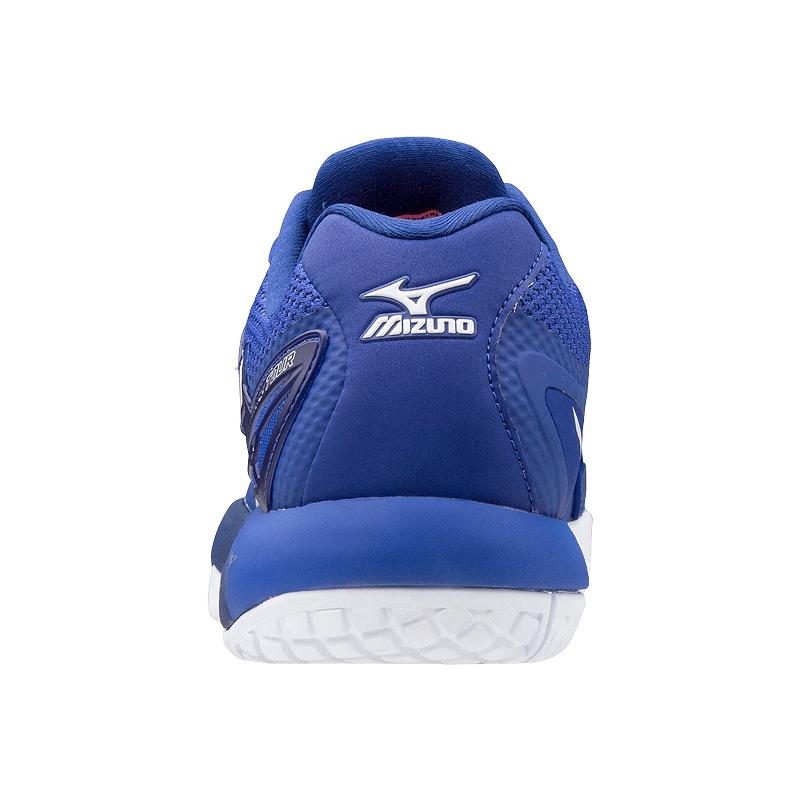 Кроссовки мужские Mizuno Intense Tour 5 (Синий/Белый/Розовый)