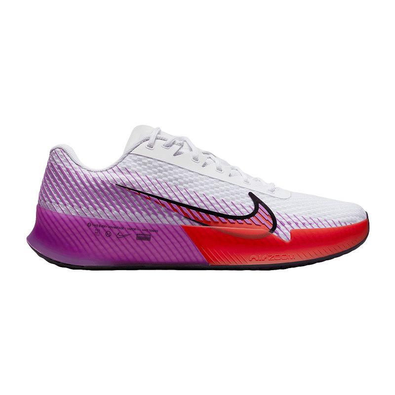 Кроссовки мужские Nike Court Air Zoom Vapor 11 (Белый/Фиолетовый/Красный)
