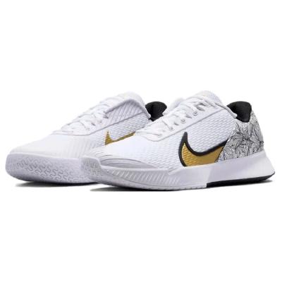 Кроссовки мужские Nike Court Air Zoom Vapor Pro 2 (White/Black/Metallic Gold)