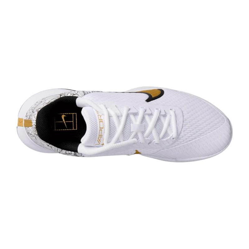 Кроссовки мужские Nike Court Air Zoom Vapor Pro 2 (White/Black/Metallic Gold)