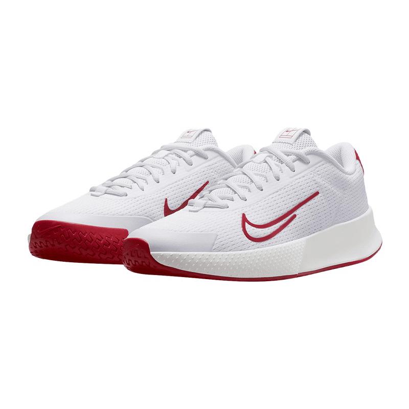 Кроссовки мужские Nike Court Vapor Lite 2 (Белый/Бордовый)